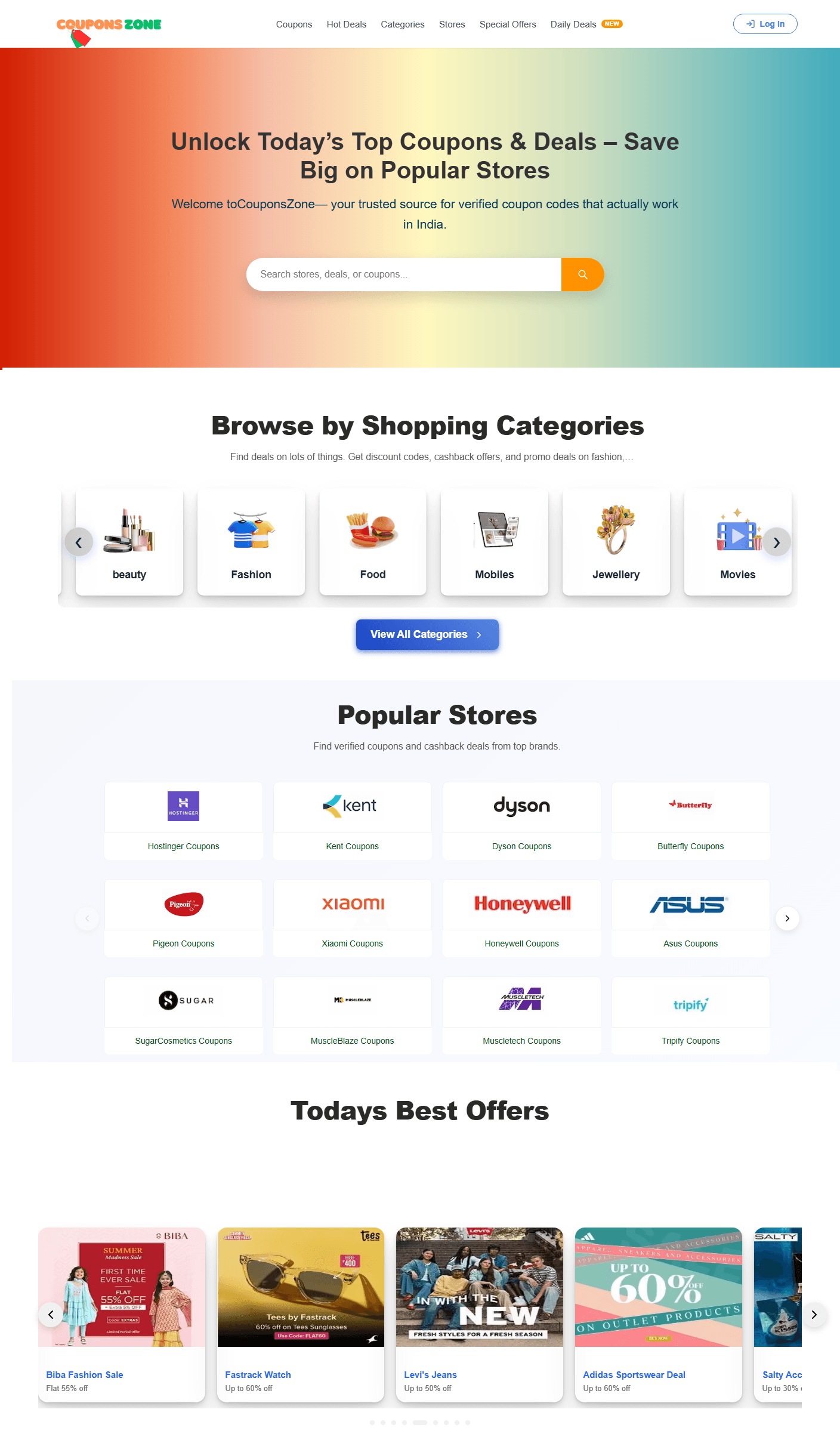 CouponsZone - Coupon & Deals Platform