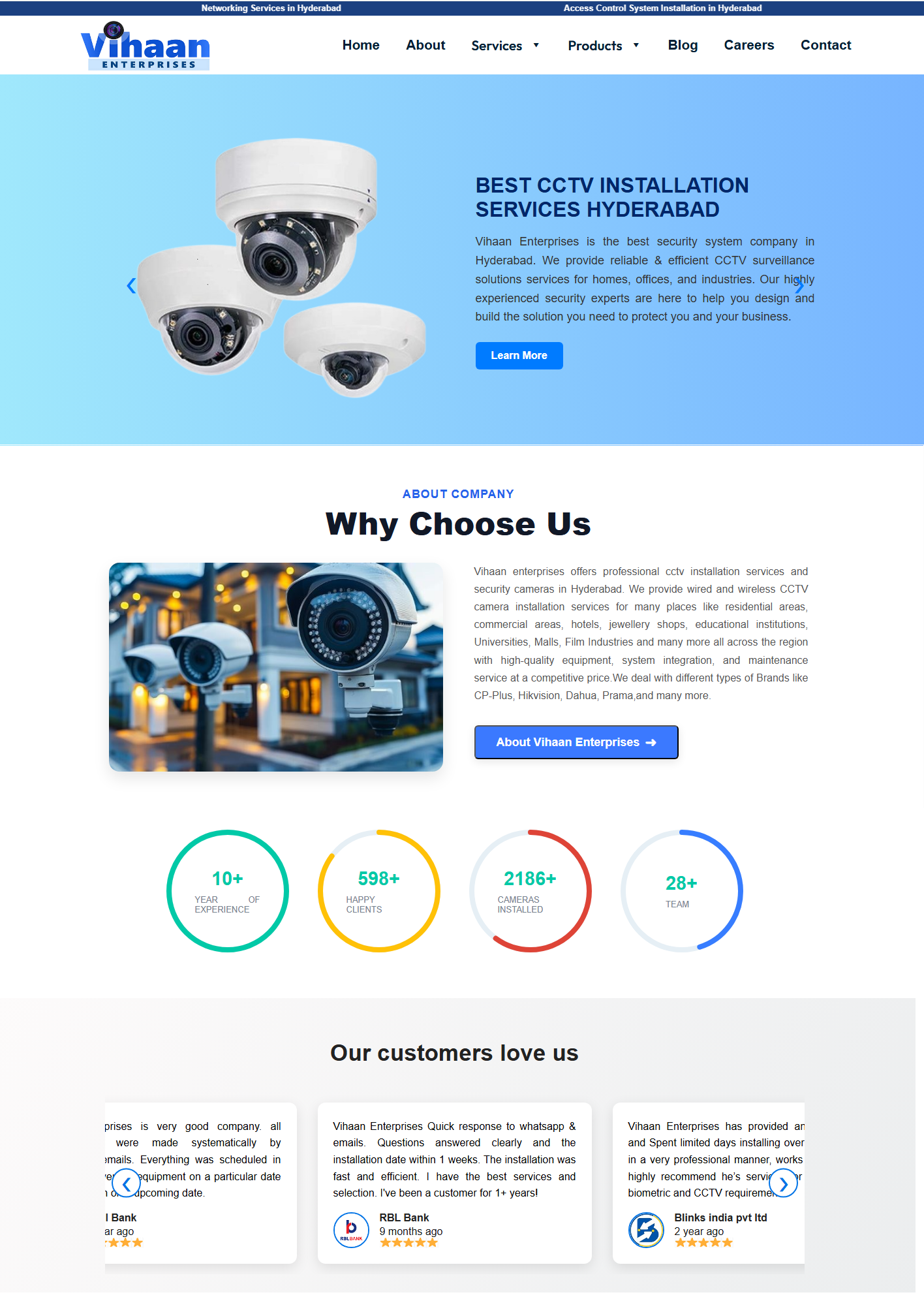 Vihaan Enterprises - Business Website developed by Creative Coder in India